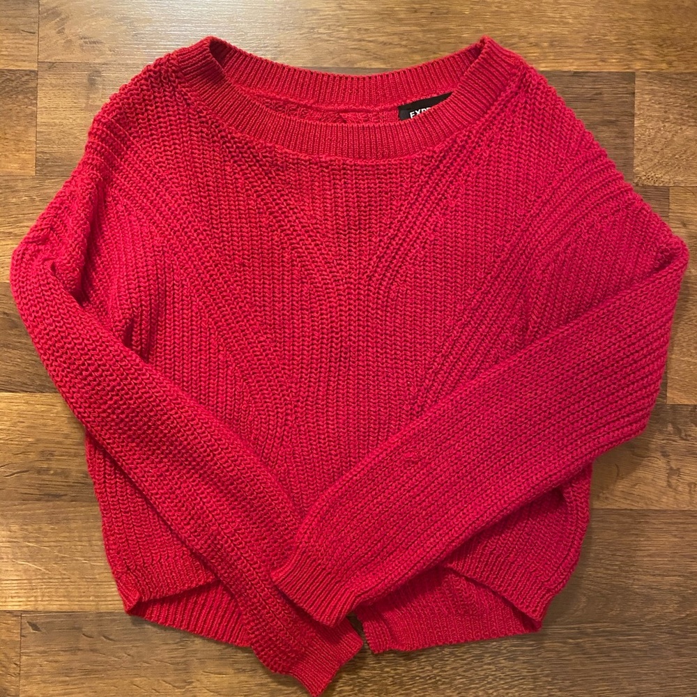 Express red sweater